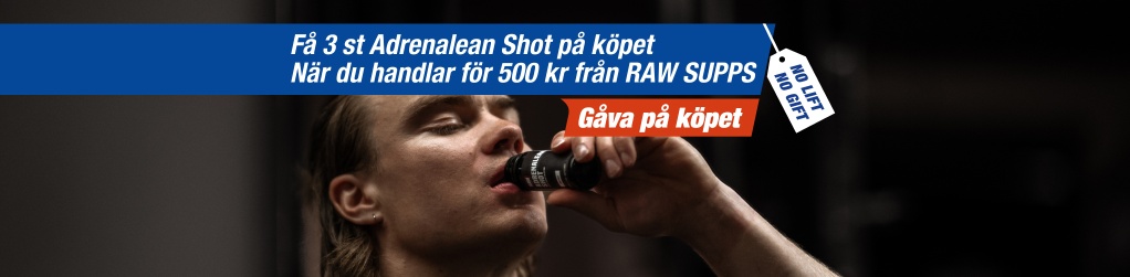 Få gåva när du handlar för 500 kr från RAW Supps
